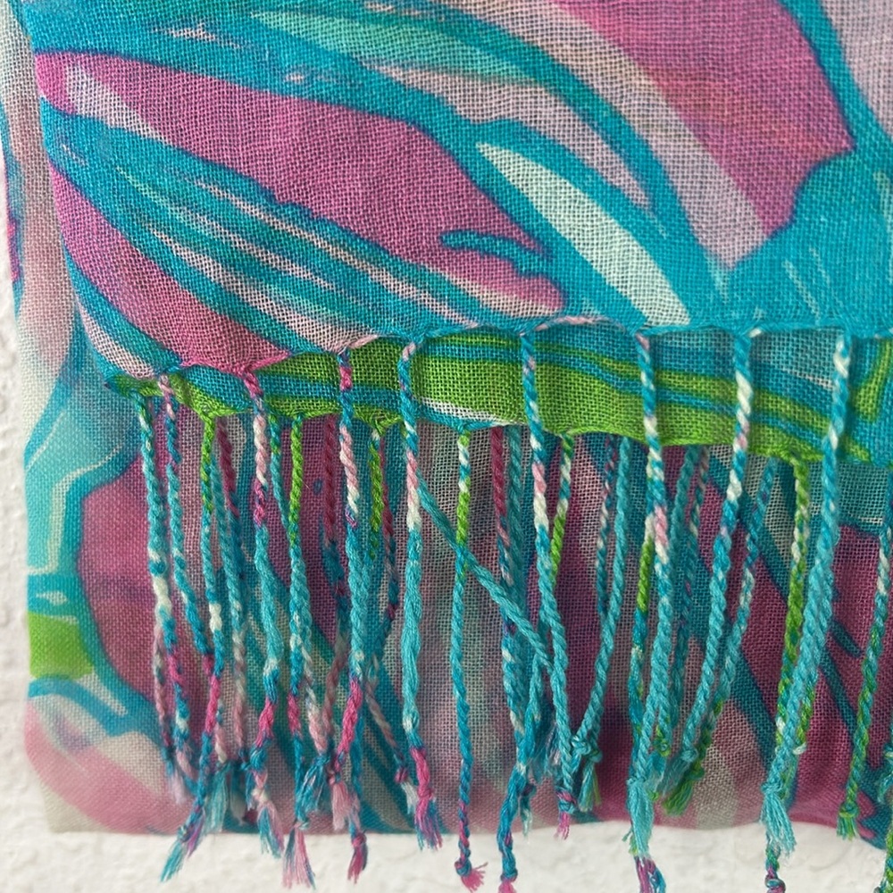 Perfect Lilly Pulitzer Murfee Silk-Cashmere Scarf - Picture 3 of 4